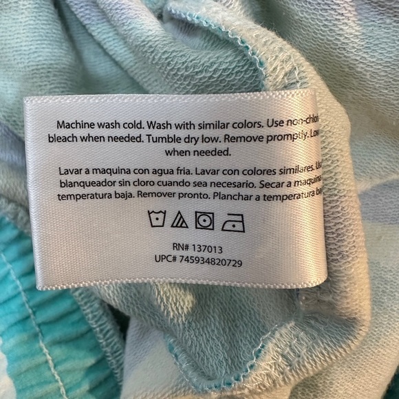 Wildfox Blue Striped pull on shorts beach casual comfort, sz M - Picture 5 of 5